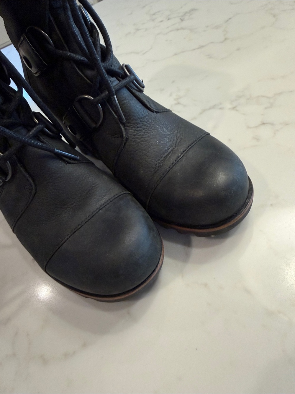 Sorel Joan of Artic Leather Wedge Boots - Picture 5 of 8